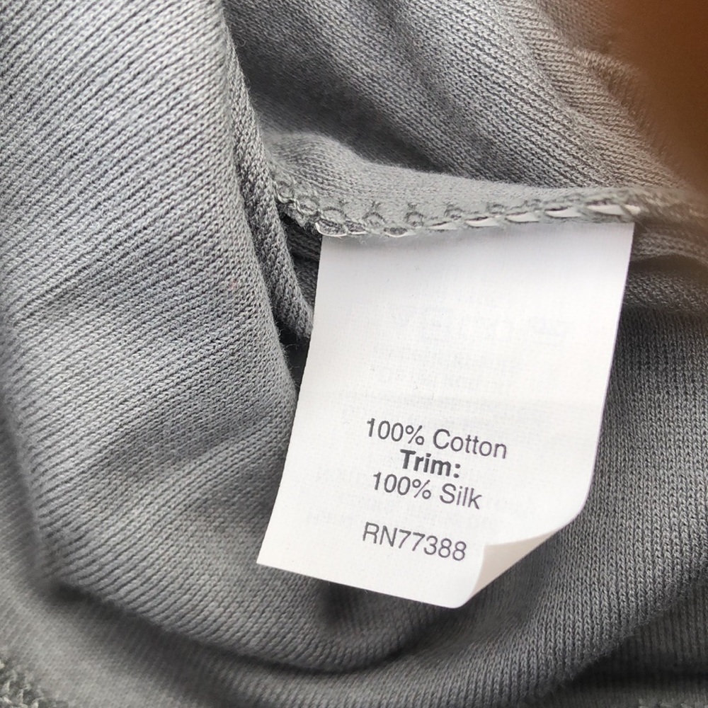 NWT J. Crew Gray Cotton/Silk Floral Appliqué Tank - Picture 11 of 11